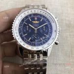 Breitling 1884 Navitimer Stainlesss Steel Black Face Watch Copy_th.jpg